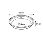uni-saucer round 16cm transparent